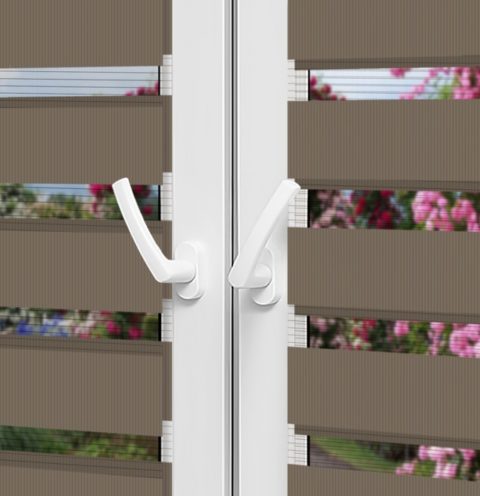 Рулонные шторы День-Ночь — Латина 1306 на пластиковые окна