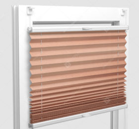 Шторы Плиссе - Базель перл коралл на пластиковые окна